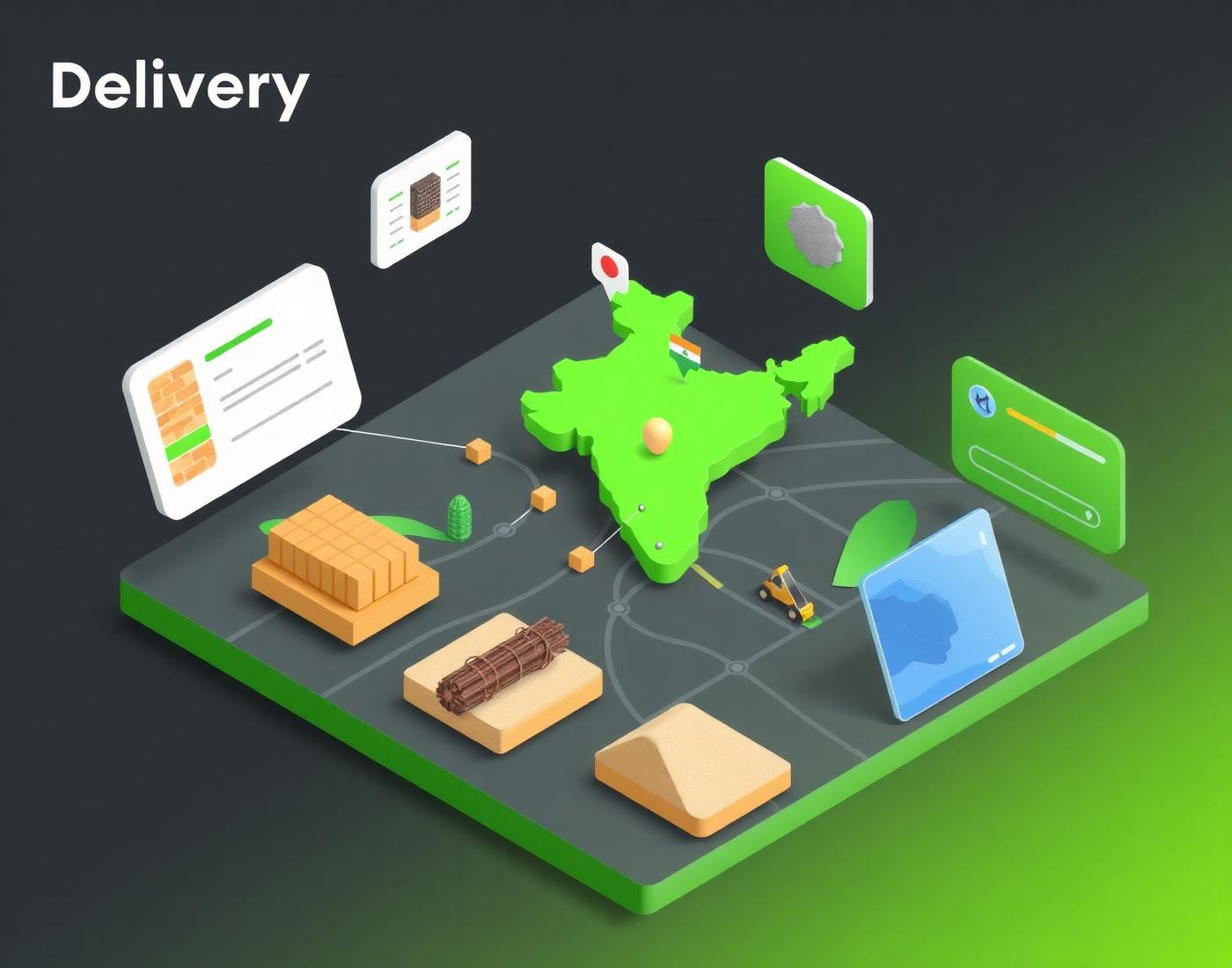 Ghar Nirman logistics dashboard preview